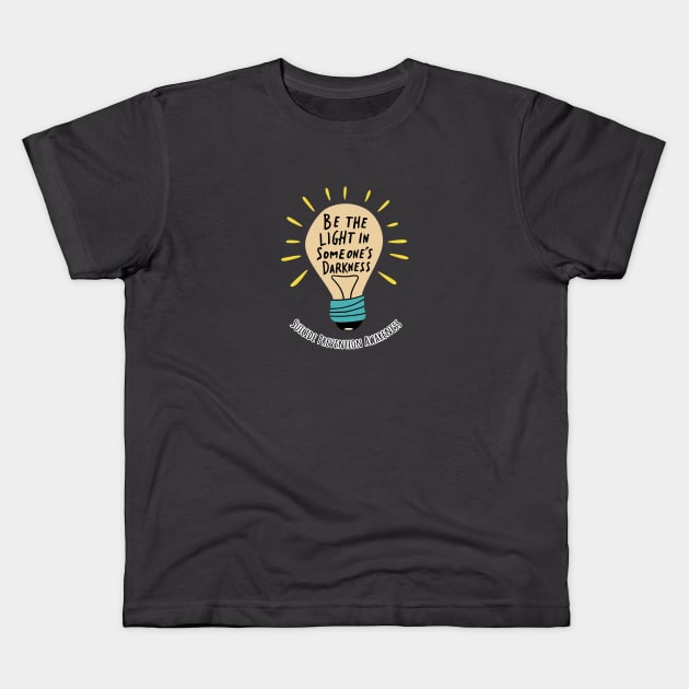 Suicide Prevention Awareness Kids T-Shirt by DesignerDeskStd